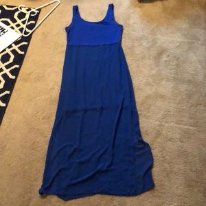 blue maxi dress